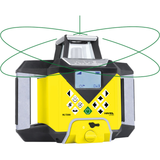 Nivel System NL720G Digital – zielony laser obrotowy 700 m z autowpasowaniem i cyfrowym czujnikiem RD500G Digital